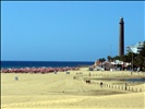 Maspalomas lighthouse from the dunes